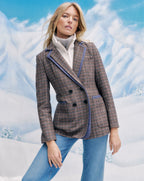 Veronica Beard Hedi Plaid Dickey Jacket - Charcoal Multi