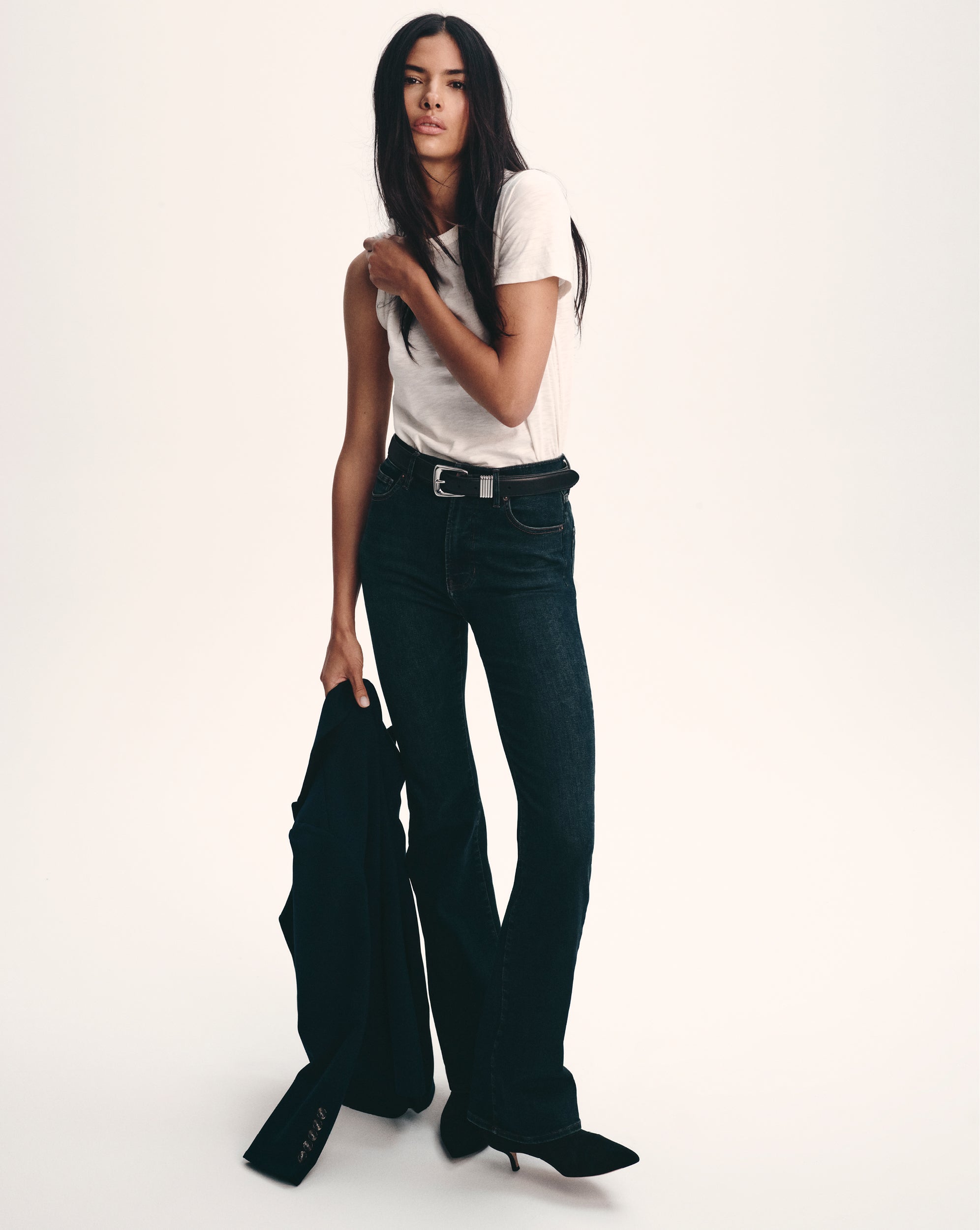 Veronica Beard Cameron Bootcut Jean - Dark Ink