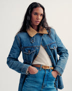 Veronica Beard Donna Sherpa Denim Jacket