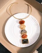Veronica Beard Torque Semi-Precious Stone Necklace