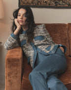 Veronica Beard Ainslie Tweed Jacket - Navy Multi