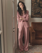 Veronica Beard Marbeau Wide-Leg Pant - Petal