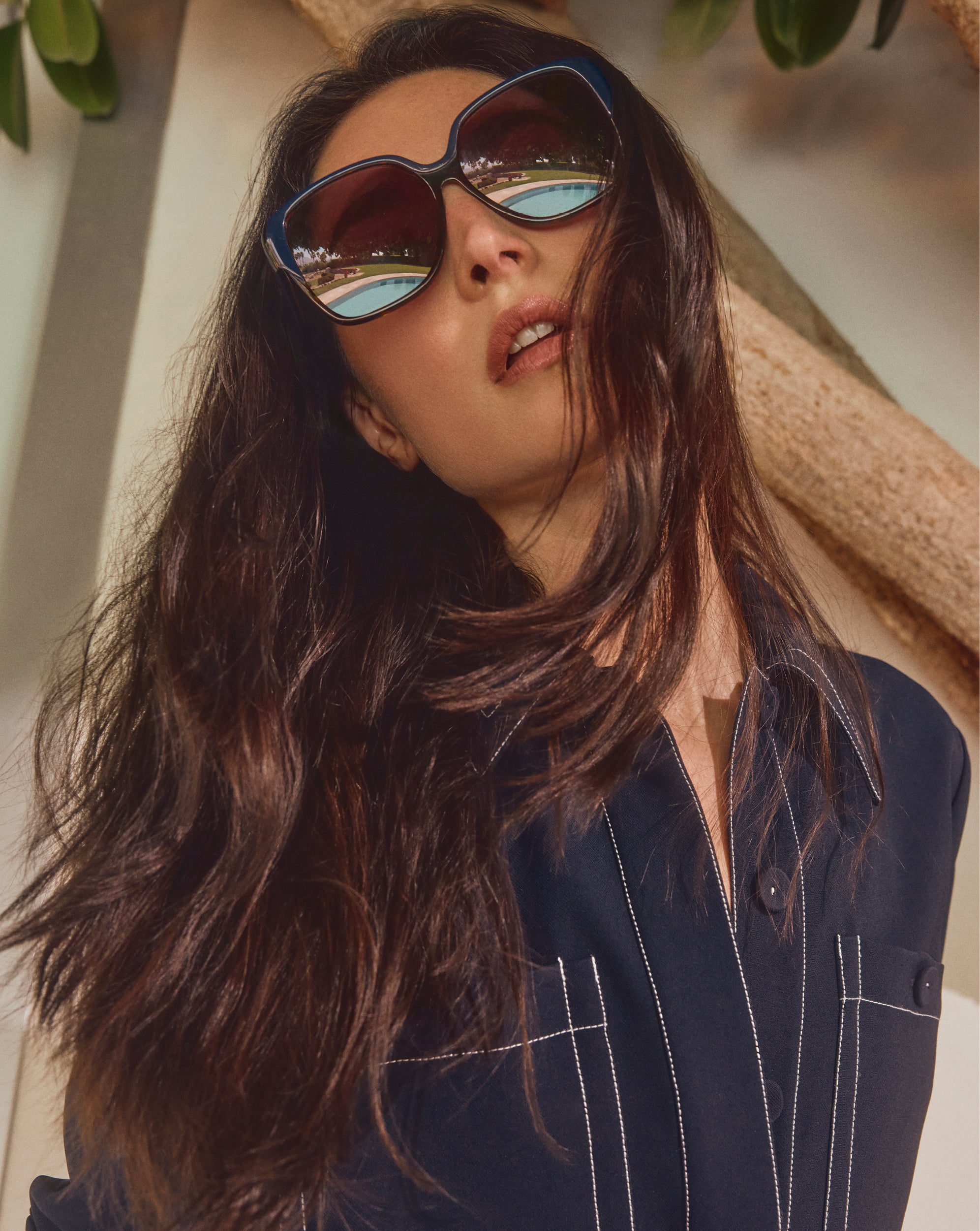 Veronica Beard Brigitte Oversized Sunglasses