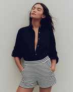 Veronica Beard Gil Linen Shirt - Black