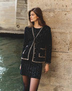 Veronica Beard Ceriani Tweed Jacket - Black