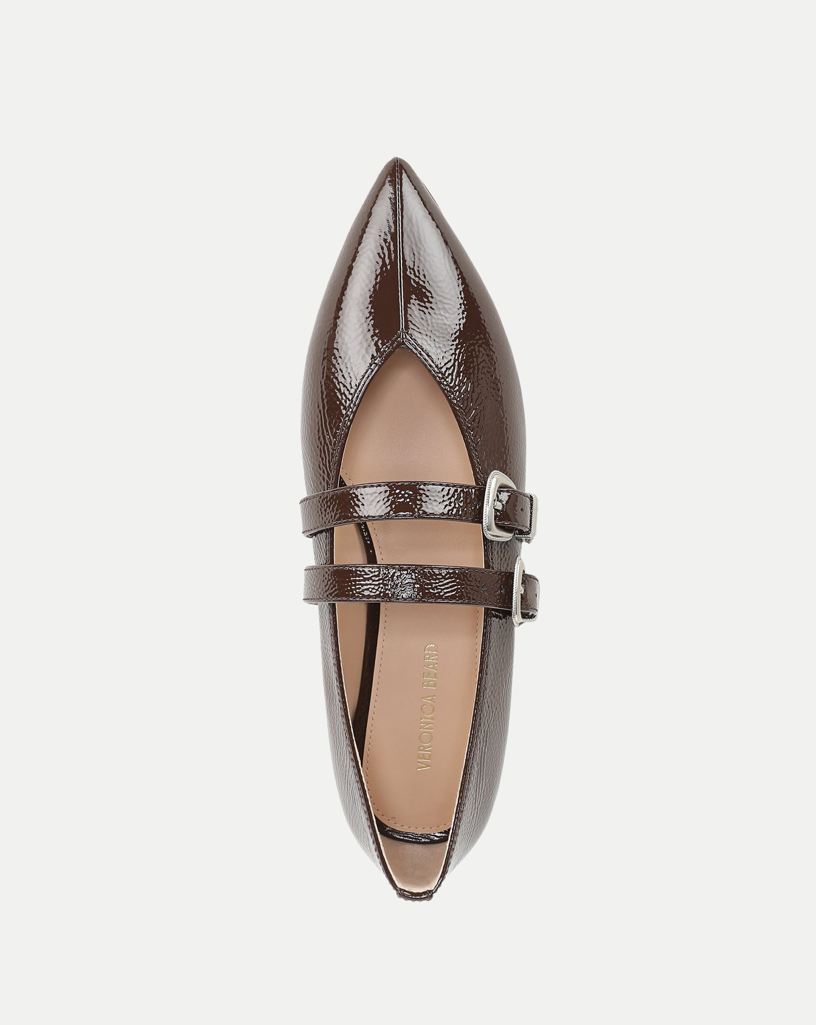 Veronica Beard Bancroft Leather Mary Jane Flat - Espresso