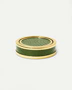 Veronica Beard Croc-Embossed Leather Coaster Set