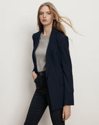 Veronica Beard Long and Lean Dickey Jacket - Navy