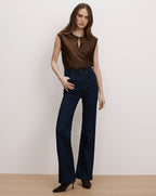 Veronica Beard Sparrow Silk Blouse - Walnut