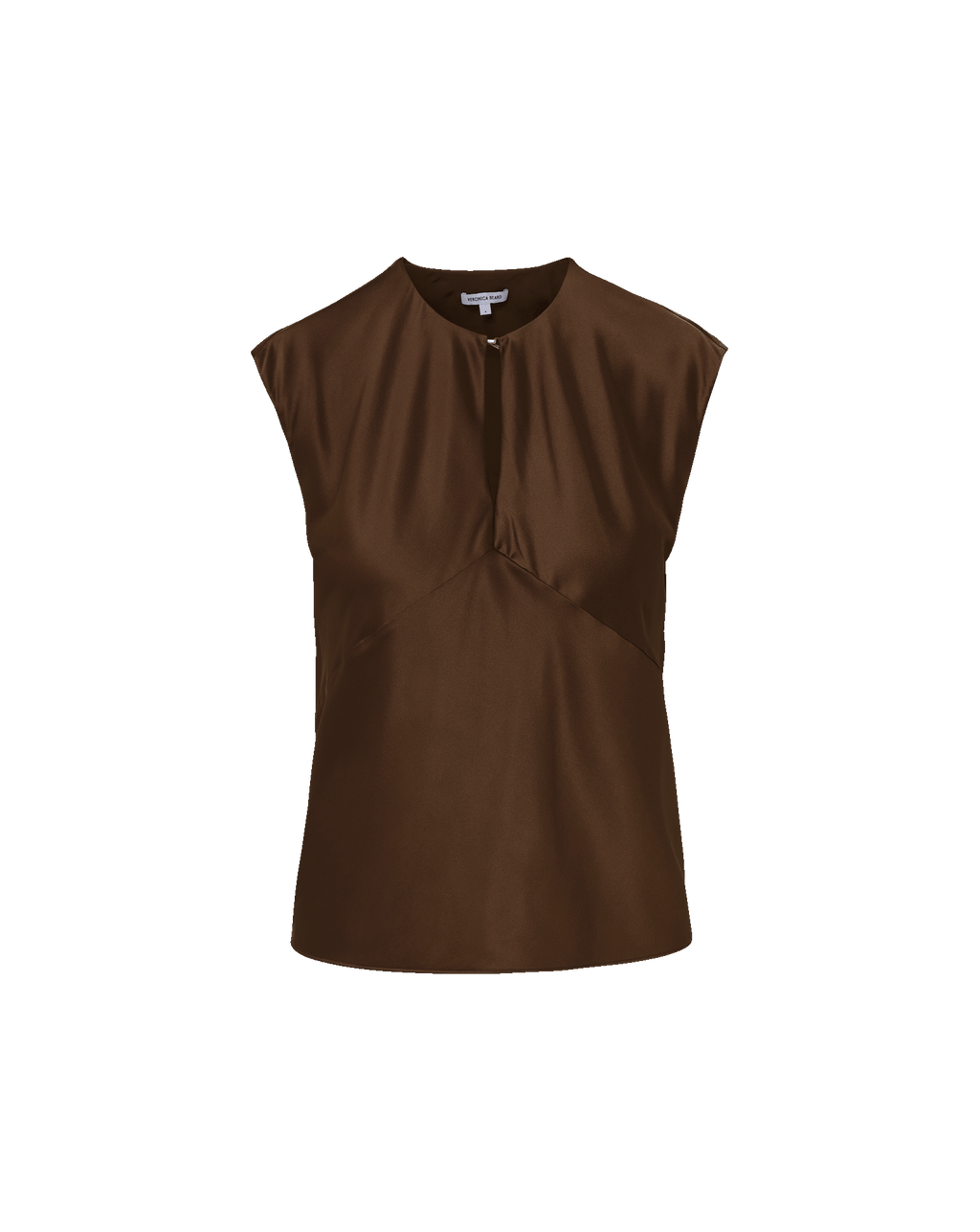 Veronica Beard Sparrow Silk Blouse - Walnut