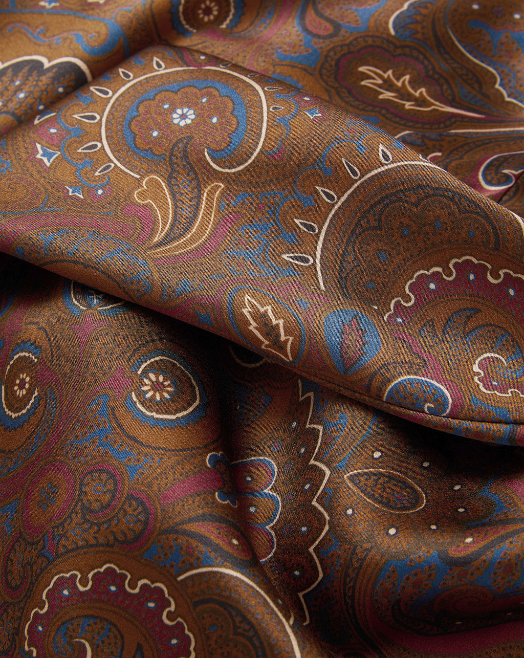 Veronica Beard Clover Paisley Midi Skirt - Walnut Multi