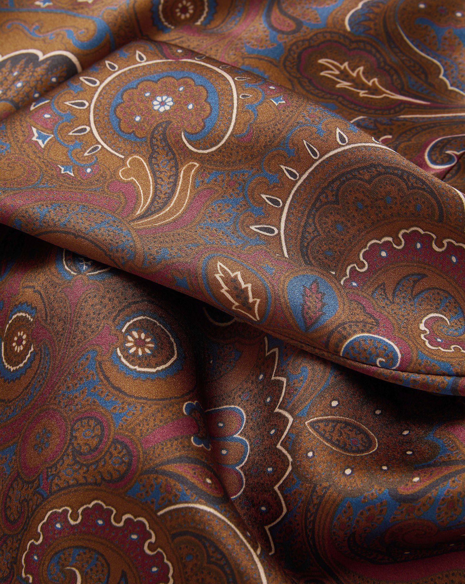 Veronica Beard Clover Paisley Midi Skirt - Walnut Multi