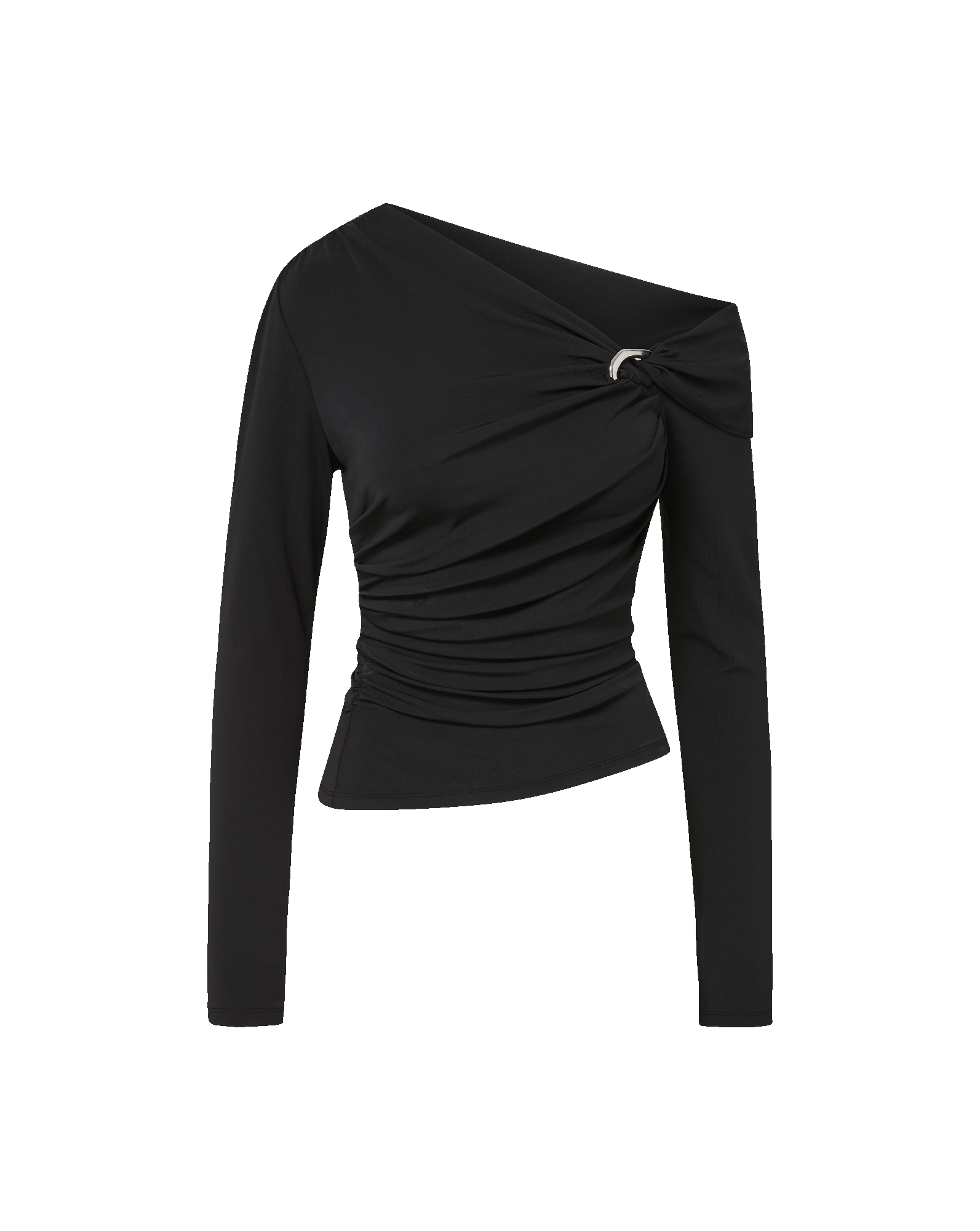 Veronica Beard Lozea Off-the-Shoulder Top Black