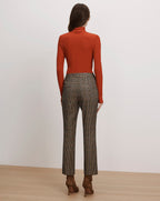 Veronica Beard Arte Kick-Flare Pant - Russet Multi