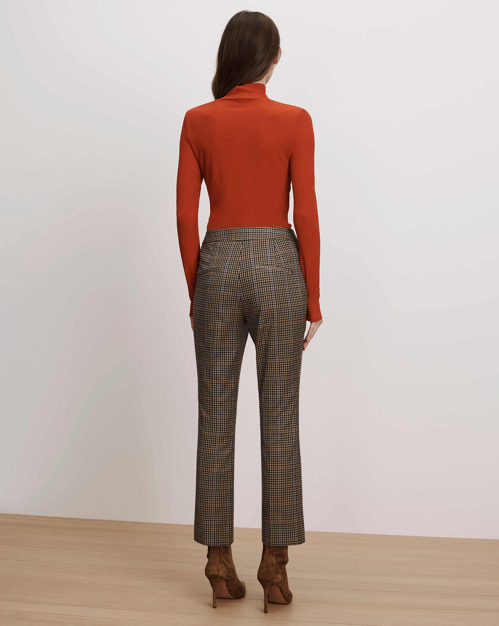 Veronica Beard Arte Kick-Flare Pant - Russet Multi
