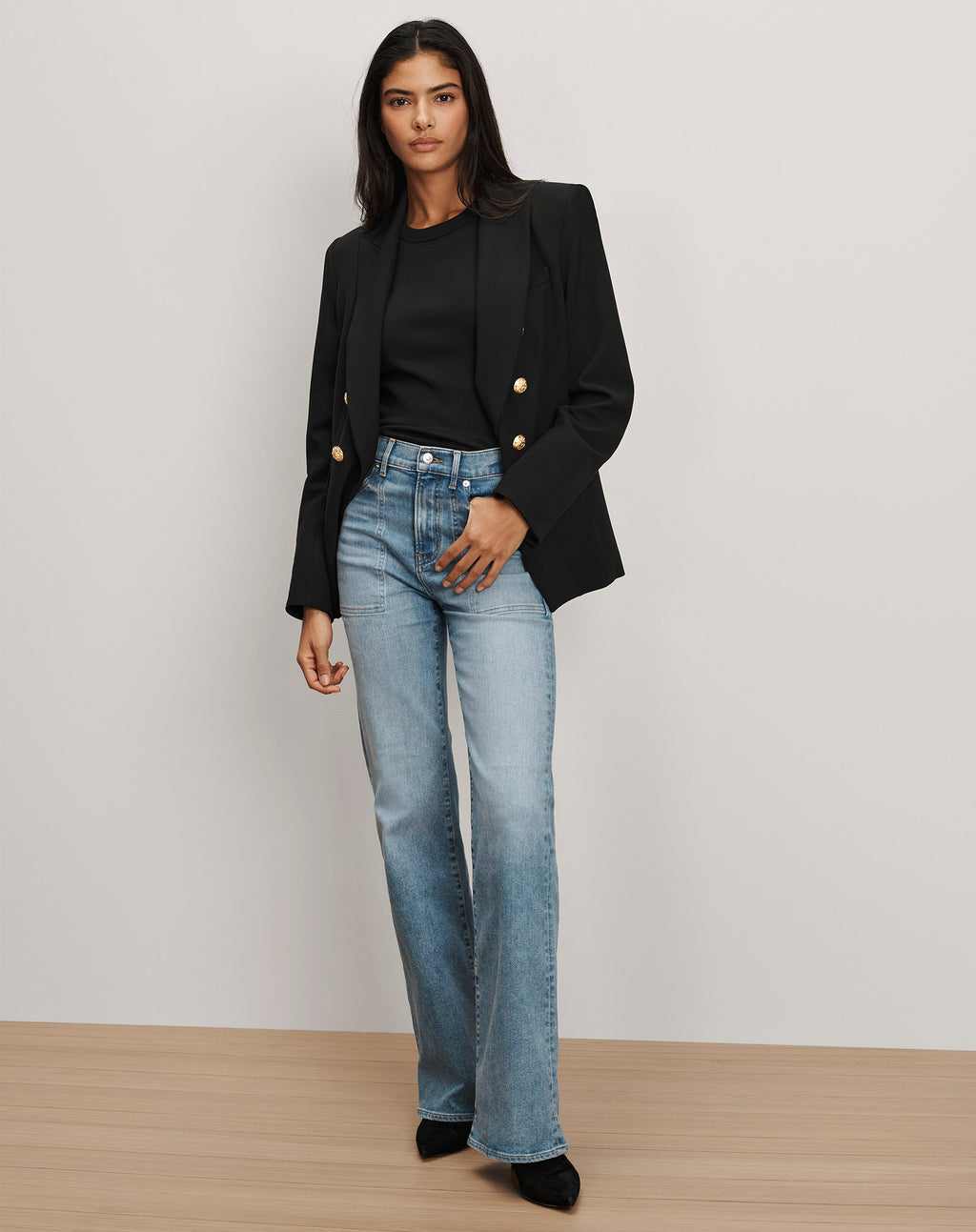 Veronica Beard Miller Dickey Jacket - Black/Gold