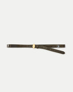 Veronica Beard Dash Croc-Embossed Belt - Cypress