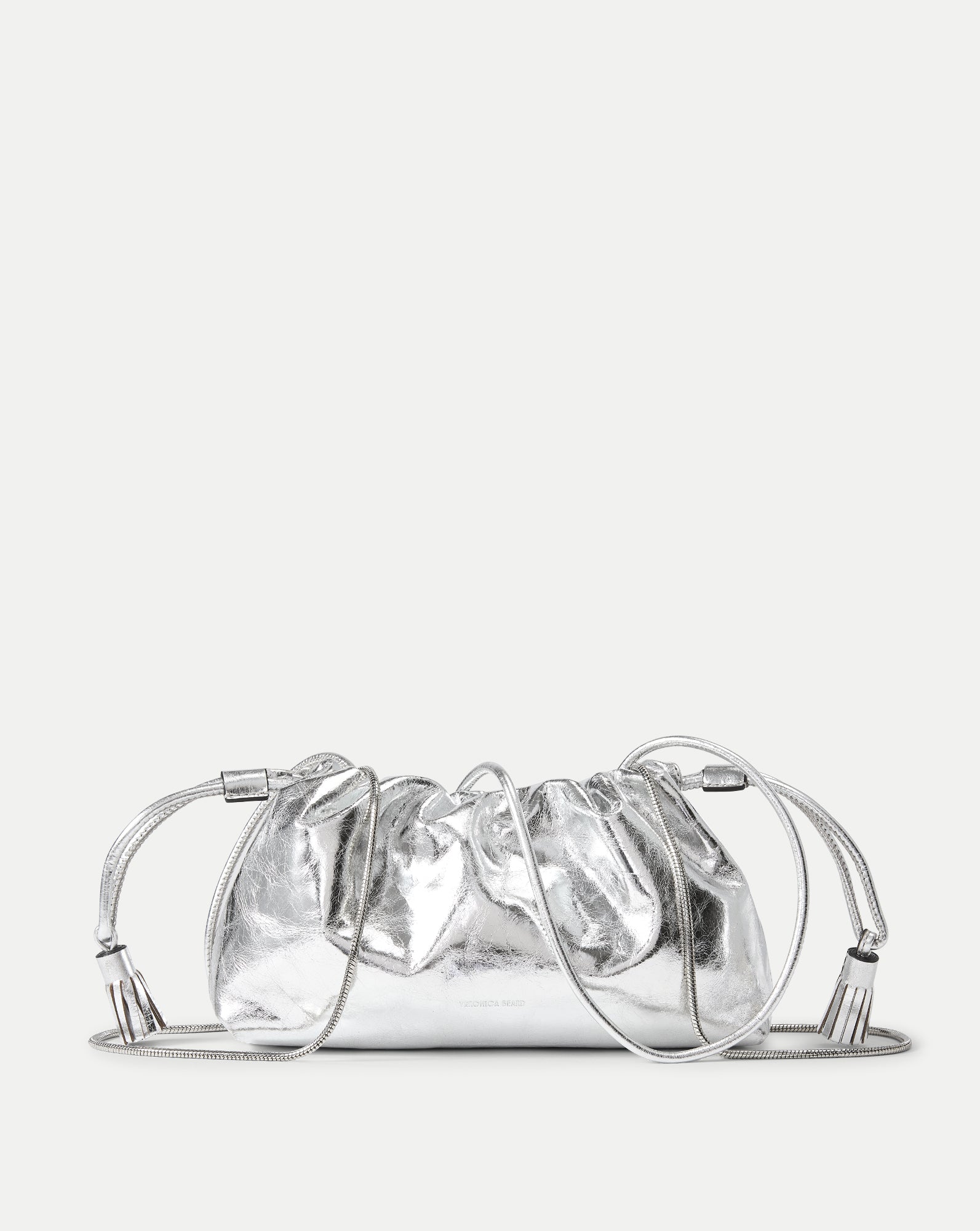 Veronica Beard Small Metallic Veronica Beard Stash Bag - Silver