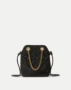 Veronica Beard Small Veronica Beard Macramé Slouch Bag - Black