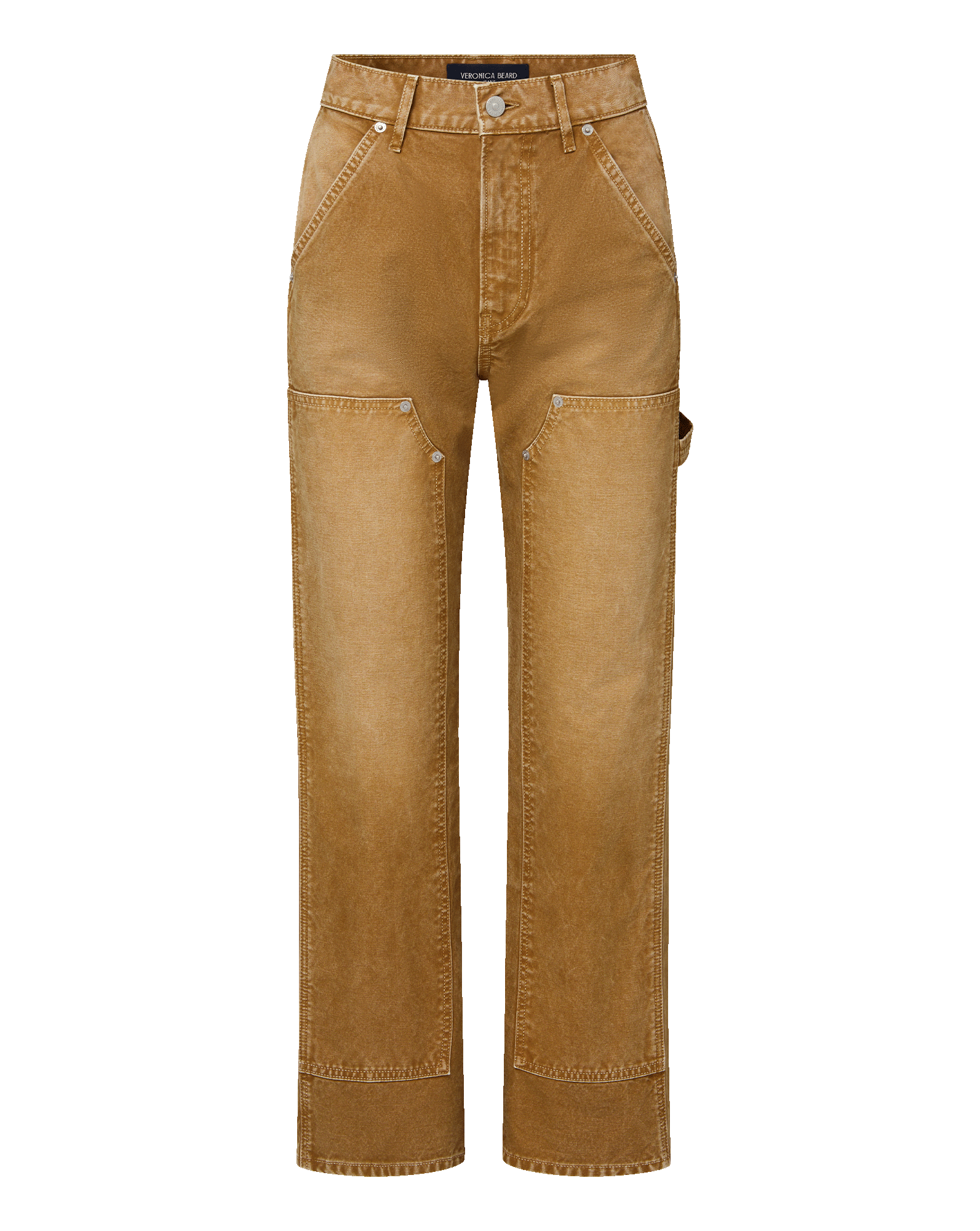 Veronica Beard Dylan Straight-Leg Jean - Pebble Sand