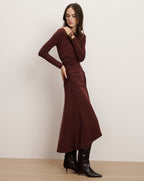 Veronica Beard Theodora Ruched Midi Dress - Raisin