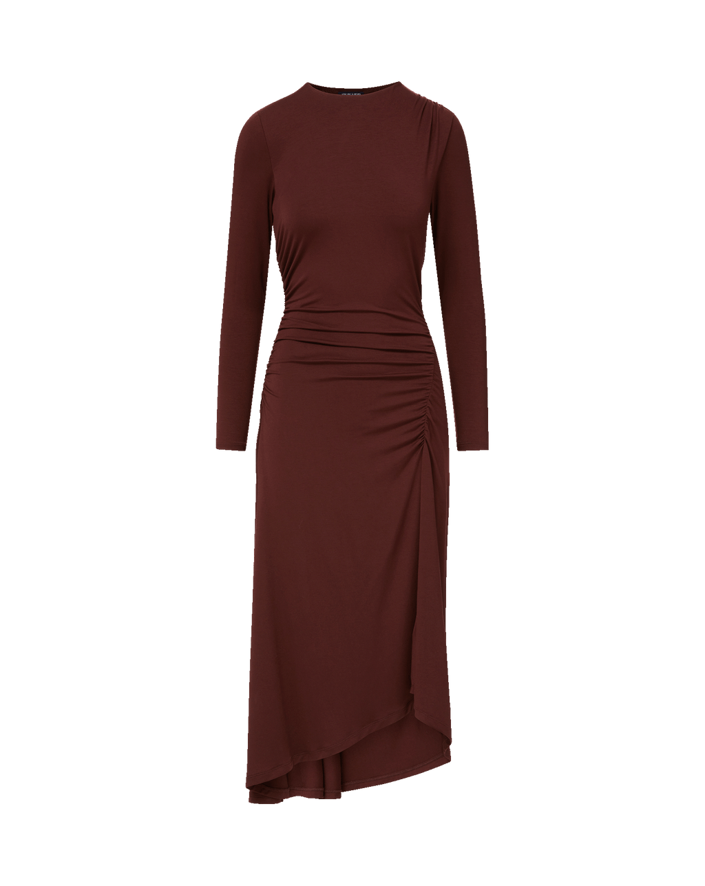 Veronica Beard Theodora Ruched Midi Dress - Raisin