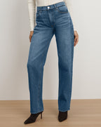 Veronica Beard Harley Arc-Leg Jean - Rebel Blue