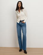 Veronica Beard Arch Suede Studded Belt - Espresso
