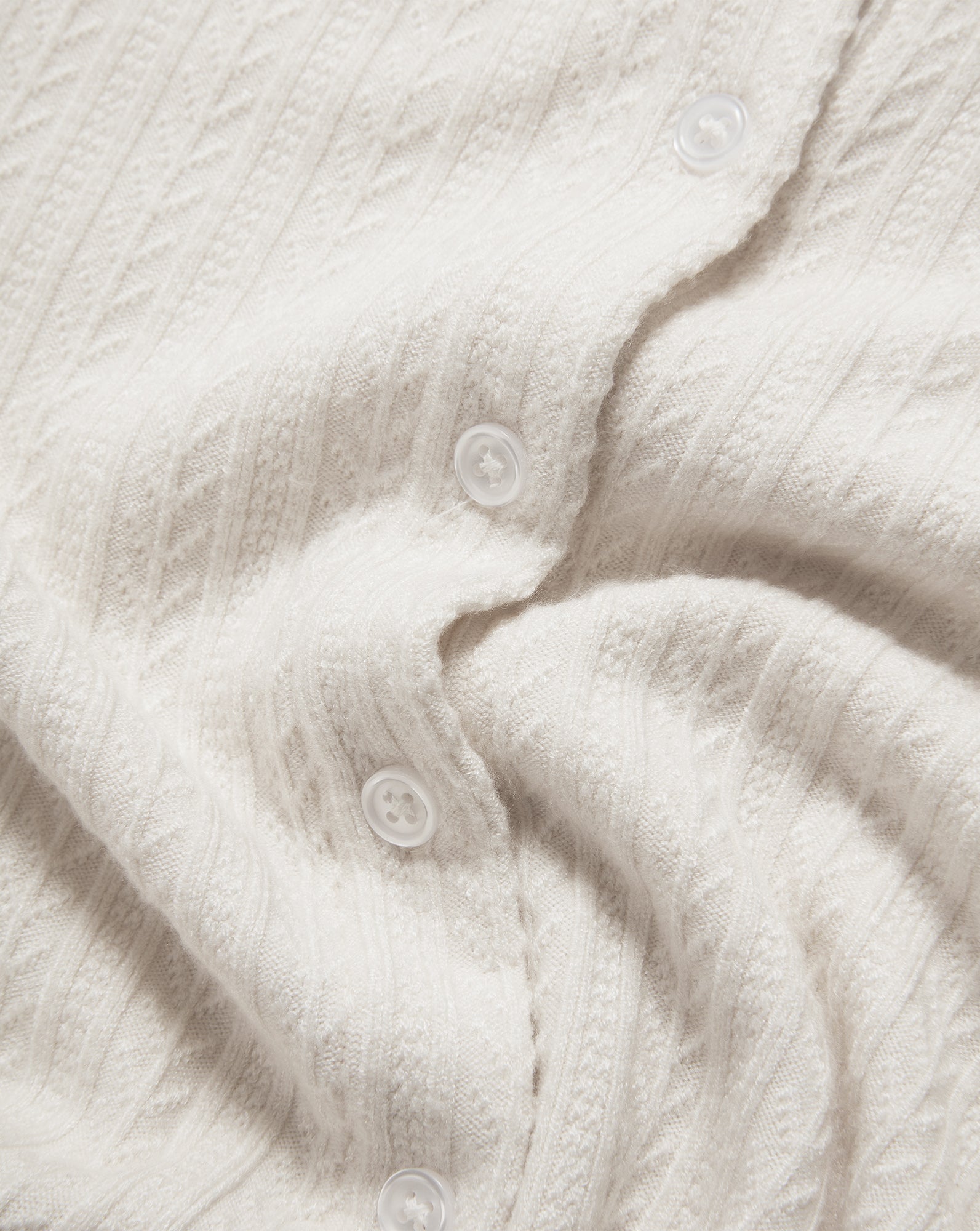 Veronica Beard Lira Pointelle Cardigan - Ecru