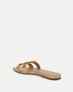 Veronica Beard Via Slide Sandal - Pale Gold