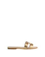 Veronica Beard Via Slide Sandal - Pale Gold