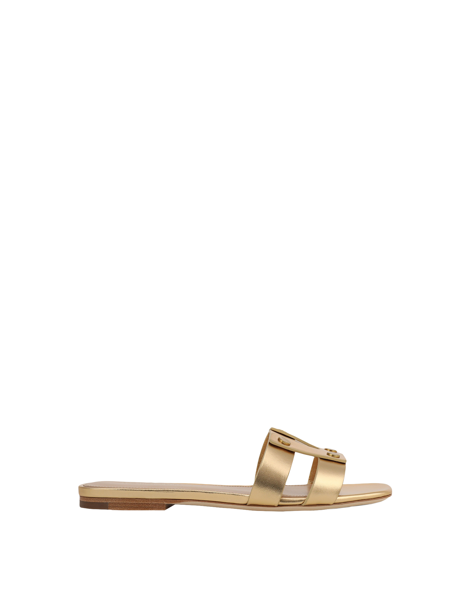 Veronica Beard Via Slide Sandal - Pale Gold