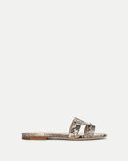 Veronica Beard Via Slide Sandal - Ecru Multi