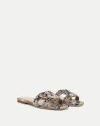 Veronica Beard Via Slide Sandal - Ecru Multi