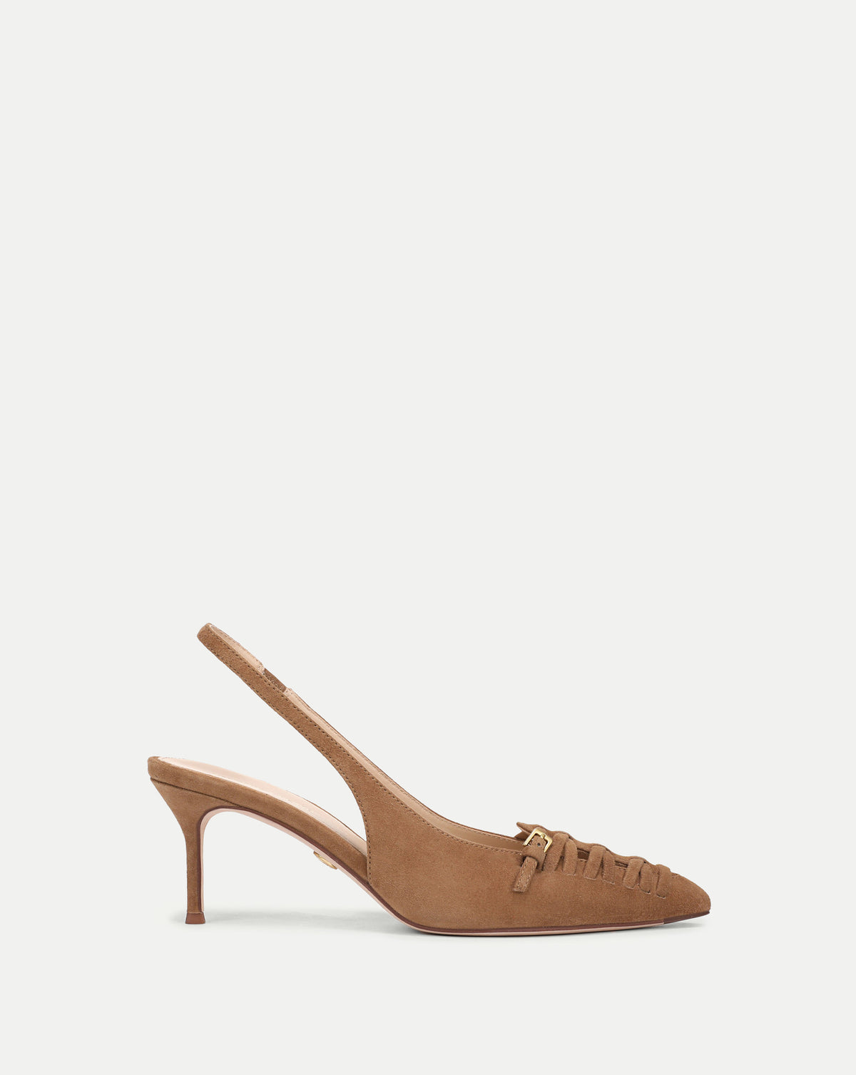 Veronica Beard Rashida Woven Slingback Heel - Chestnut