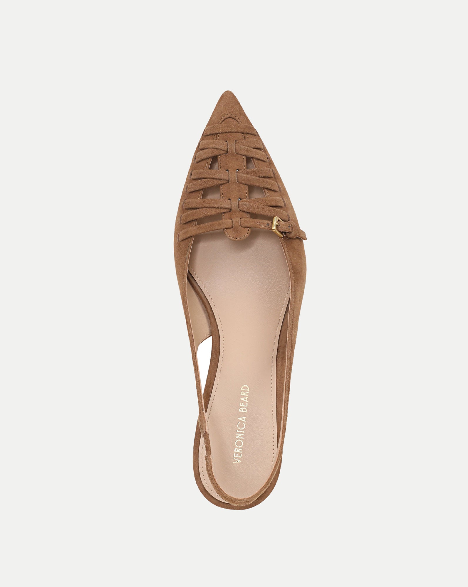 Veronica Beard Rashida Woven Slingback Heel - Chestnut