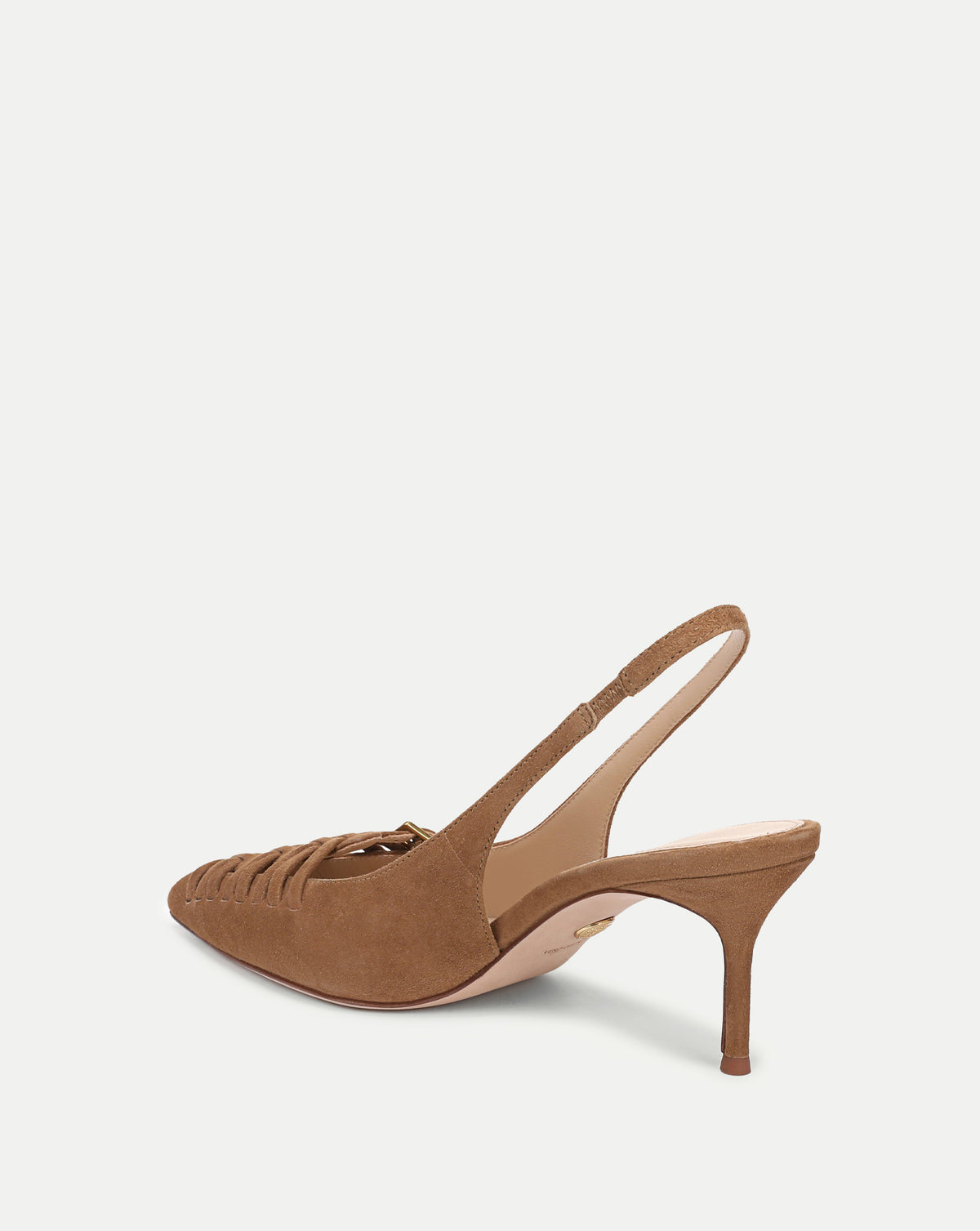 Veronica Beard Rashida Woven Slingback Heel - Chestnut