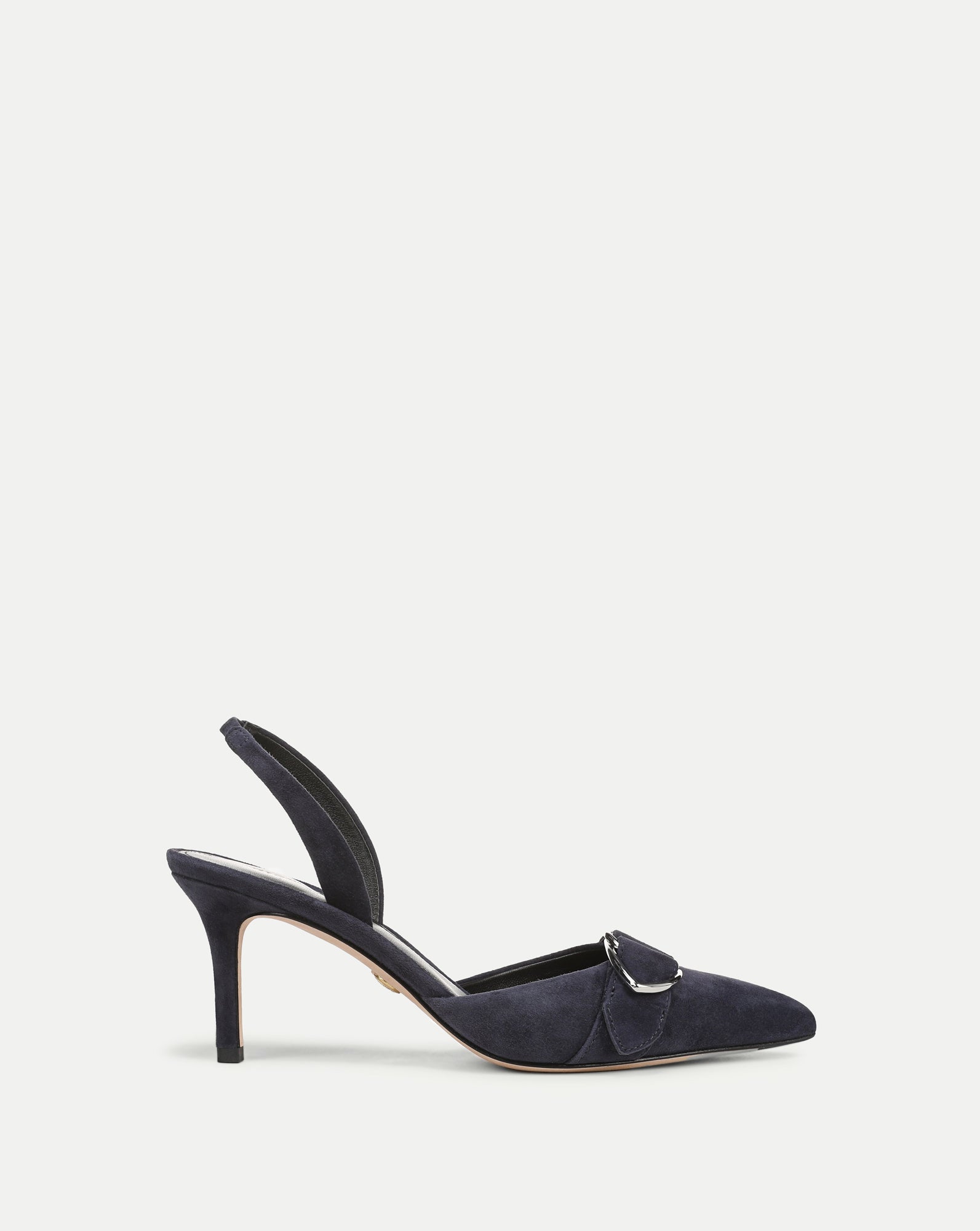 Veronica Beard Loralyn Slingback Buckle Heel - Navy