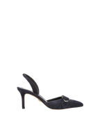 Veronica Beard Loralyn Slingback Buckle Heel - Navy