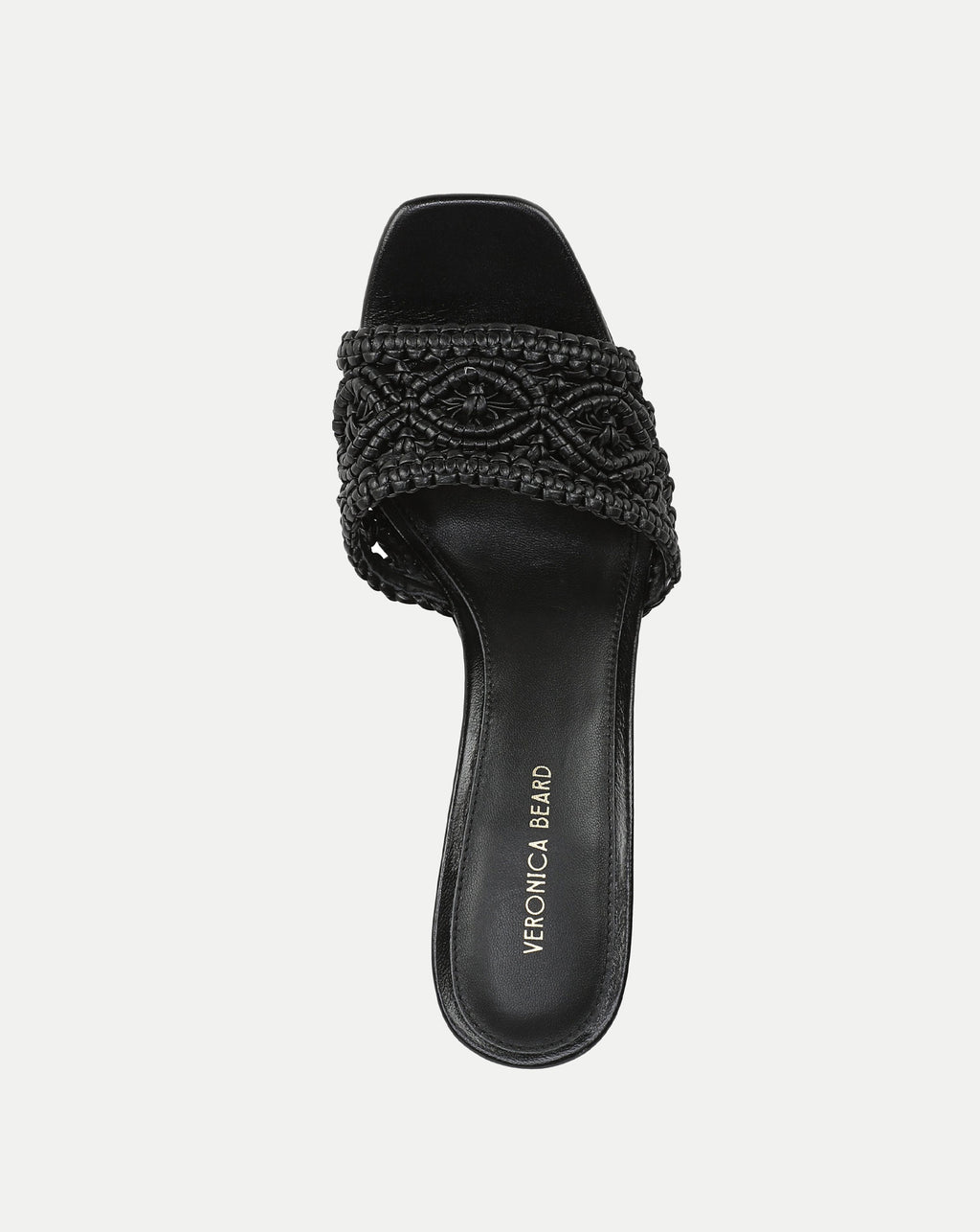 Veronica Beard Ellen Macrame Wedge Sandal - Black
