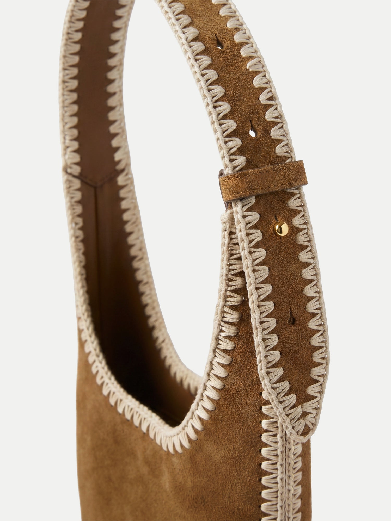 Veronica Beard Whipstitch Loop Bag - Acorn