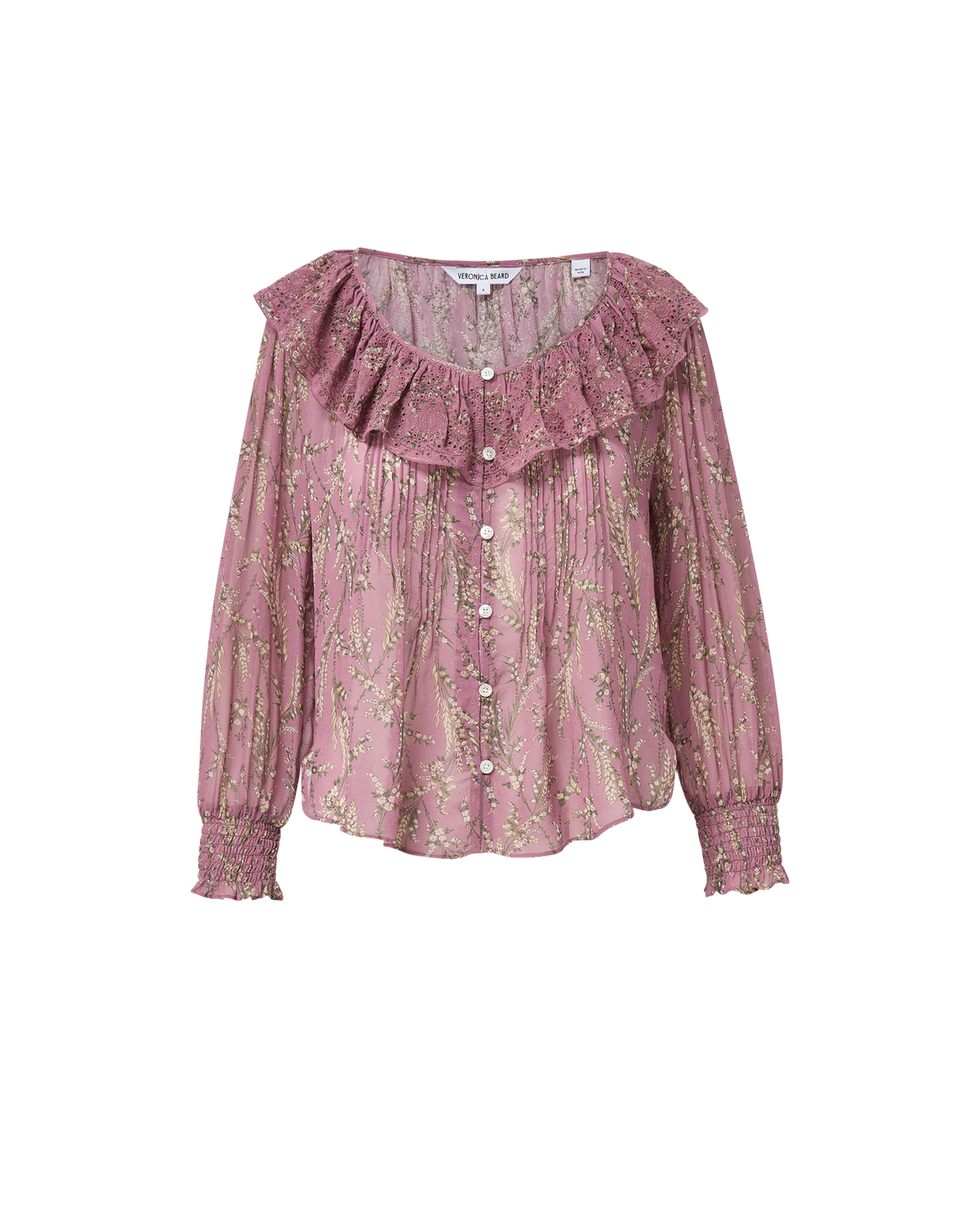 Veronica Beard Hewitts Floral Blouse - Orchid Haze Multi