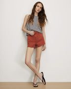 Veronica Beard Elijah Denim Short - Rust
