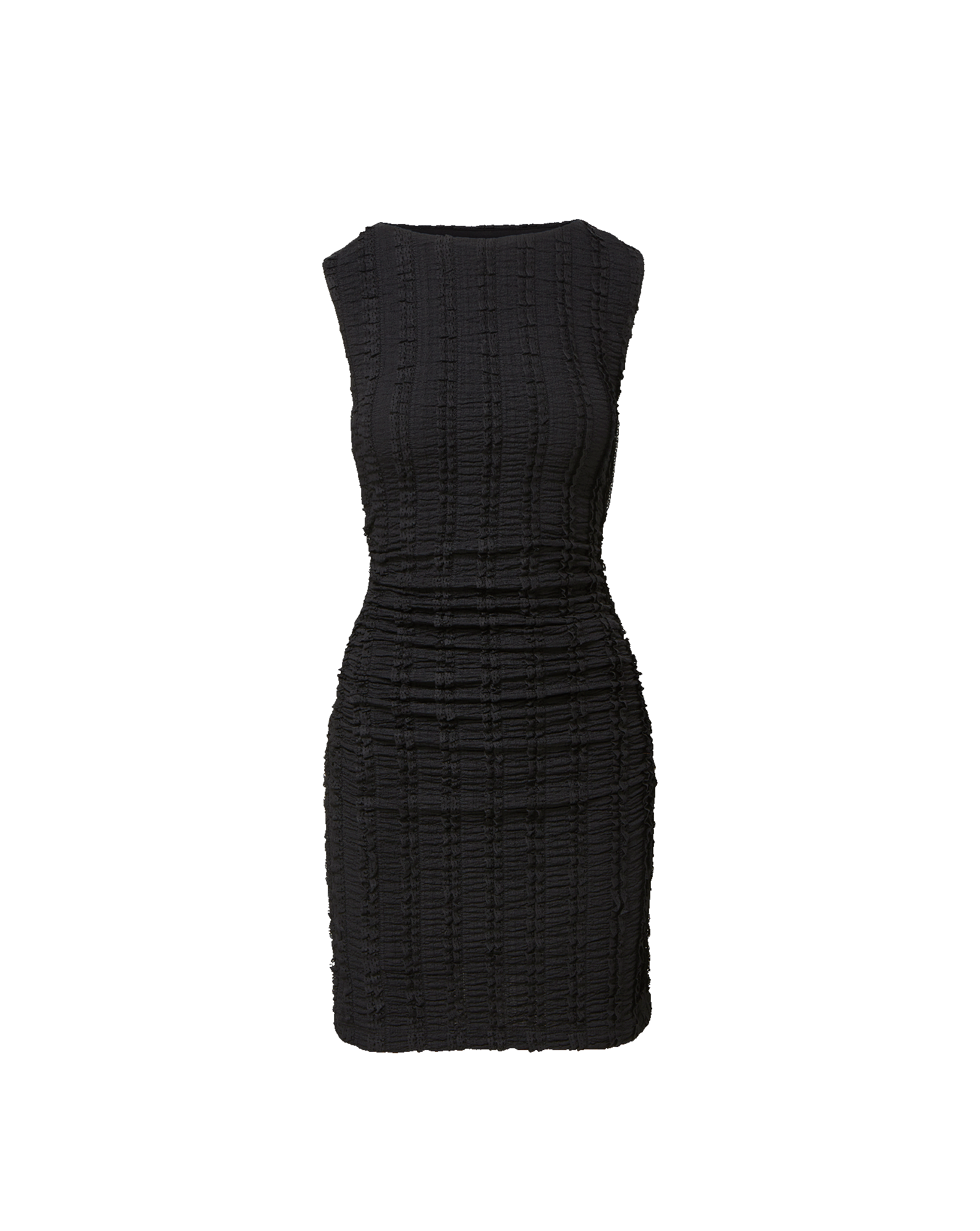 Veronica Beard Black sleeveless textured mini dress