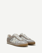 Veronica Beard Natalia Suede Sneaker - Silver/Grey