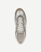 Veronica Beard Natalia Suede Sneaker - Silver/Grey