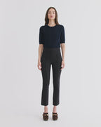 Veronica Beard Dell Scuba Slim-Leg Pant - Navy