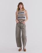 Veronica Beard Ryder Barrel Jean - Volcanic Dust