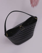 Veronica Beard Eyelet Whipstitch Feedbag