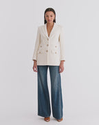 Veronica Beard Terre Cotton Dickey Jacket - Ecru
